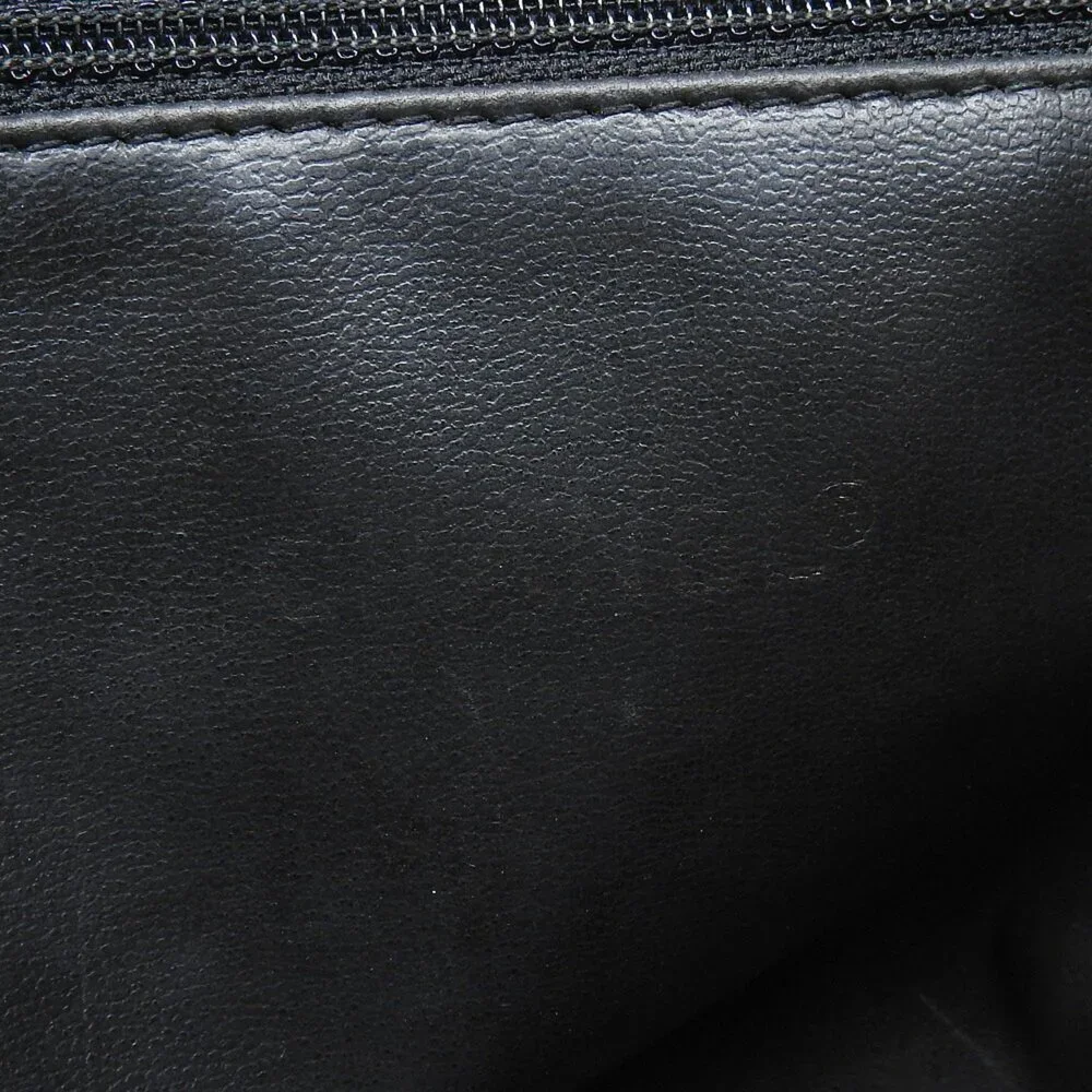 CHANEL Black Lambskin Leather Shoulder Bag